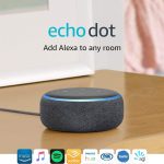 Echo Dot (3rd Gen) – Smart speaker with Alexa - Charcoal Fabric